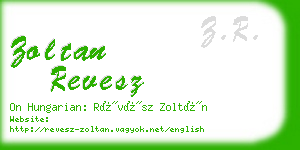 zoltan revesz business card